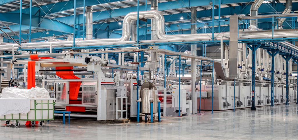 An image of a textile factory