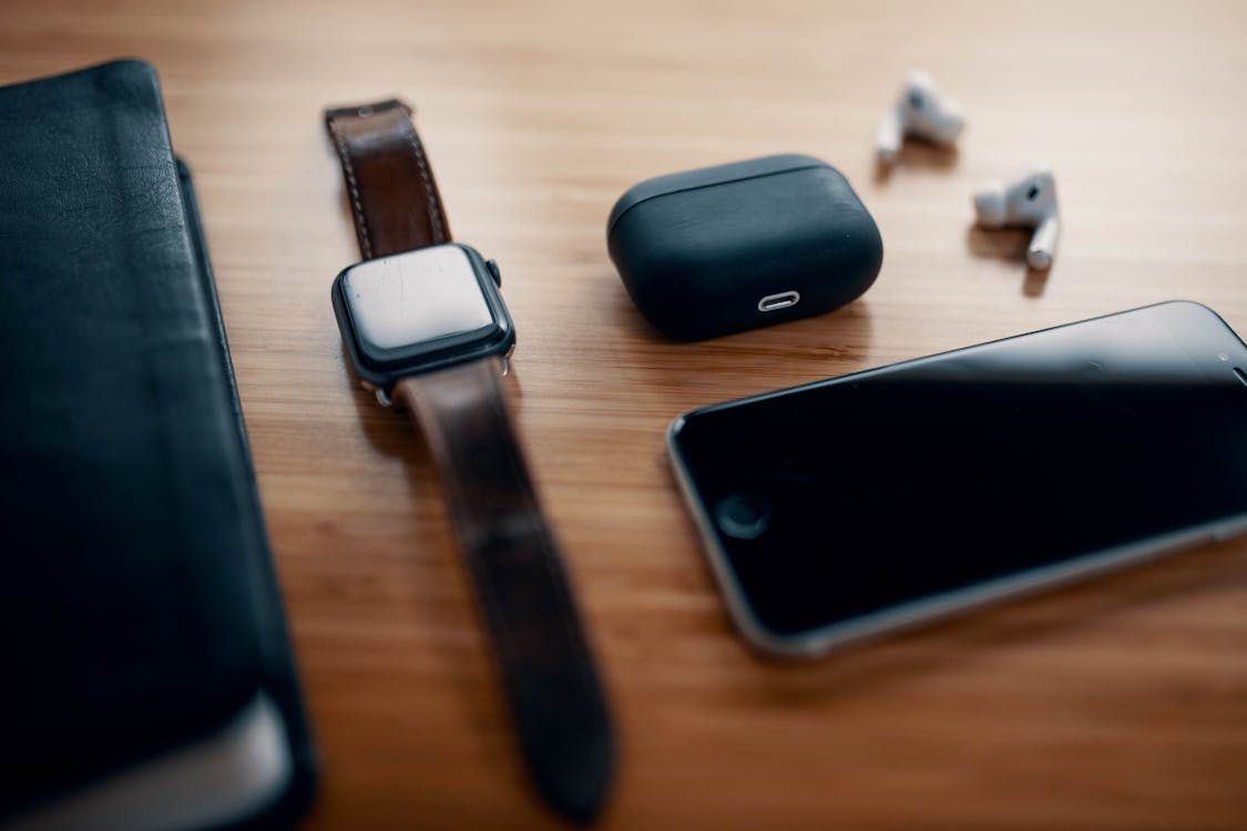 A close up of electronic gadgets