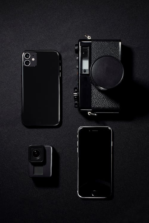 Black electronic gadgets