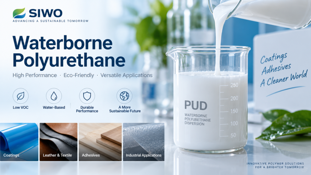 Waterborne polyurethane PUD for coatings and adhesives