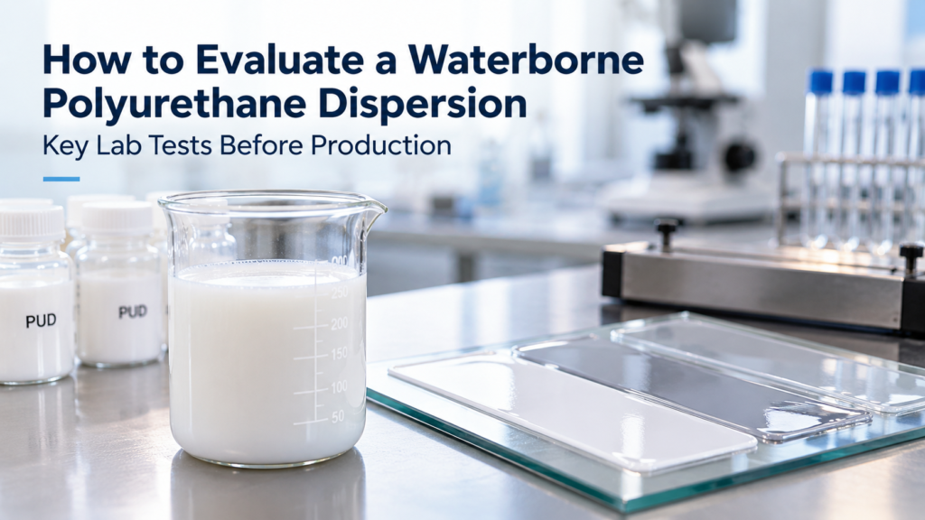 Waterborne polyurethane dispersion laboratory testing and film evaluation