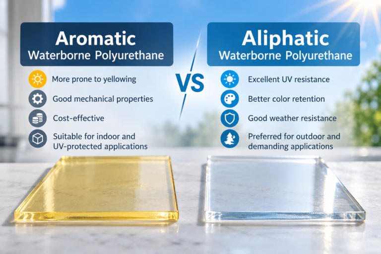 Aromatic vs aliphatic waterborne polyurethane comparison